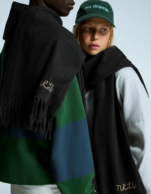 Шарф с вышивкой- Заказать в России