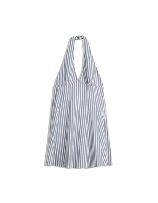 Купить Bershka Мини-платье из бенгалина с горловиной халтер