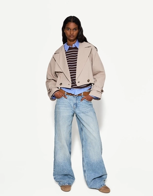 Короткая куртка-тренч- Заказать в России