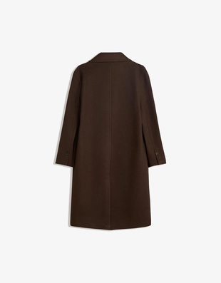 Длинное пальто из мягкой ткани- Заказать в России