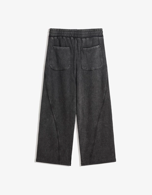 Grey|5496/478 - Bershka Объемные брюки свободного кроя с эффектом потертости