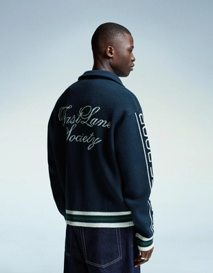 Куртка с застежкой-молнией и вышивкой- Заказать в России