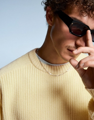 Свитер платочной вязки из смесовой пряжи с шерстью- Заказать в России