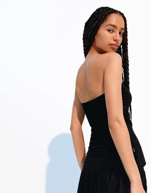 Купить Bershka Топ бандо со сборками