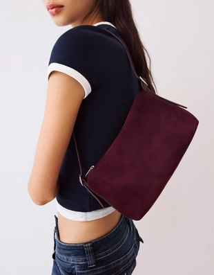 Мини-сумка из искусственной замши- Заказать в России