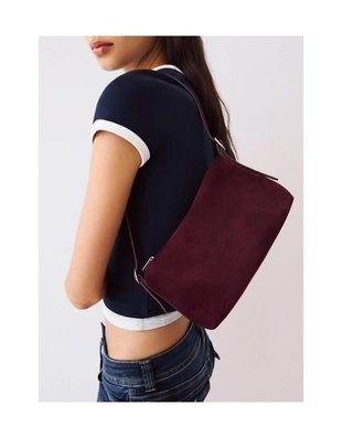 Мини-сумка из искусственной замши- Заказать в России