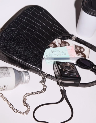 Мини-сумка в форме полумесяца- Заказать в России