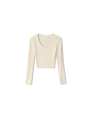 Свитер с V-образным вырезом- Заказать в России