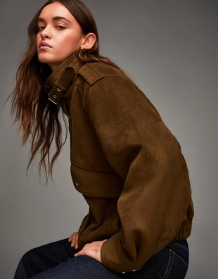 Куртка из искусственной замши- Заказать в России