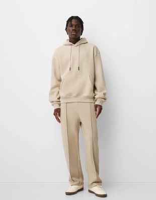 Multicolored|7383/111 - Bershka Комплект из толстовки и брюк с широкими штанинами