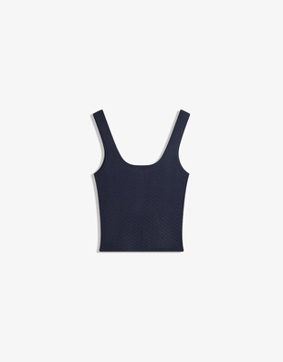 Топ на бретелях с узором «косы»- Заказать в России