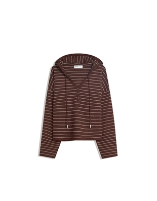 Brown|7114/693 - Bershka Свитер с капюшоном