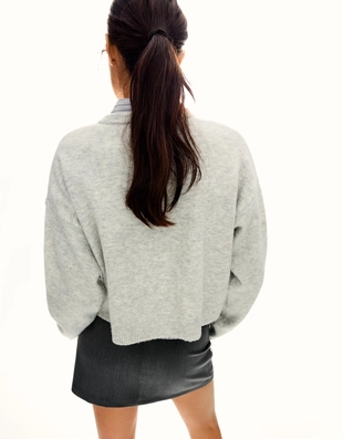 Куртка с пуговицами из мягкой ткани- Заказать в России