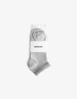 Grey|8957/588 - Bershka Набор из 3 пар коротких носков