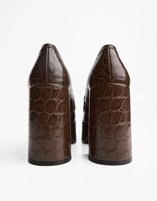 Купить Bershka HIGH-HEEL PLATFORM LOAFERS