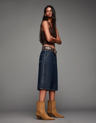 Купить Bershka Ботильоны в ковбойском стиле на каблуке