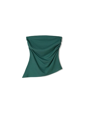 Green|3672/360 - Bershka Топ бандо со сборками