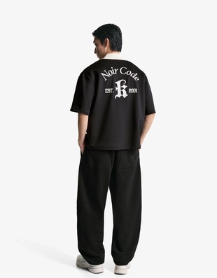 Рубашка геометрического кроя с короткими рукавами и вышивкой- Заказать в России