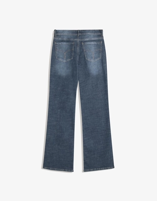 Blue|5011/211 - Bershka Джинсы с низкой посадкой и слегка расширяющимися штанинами