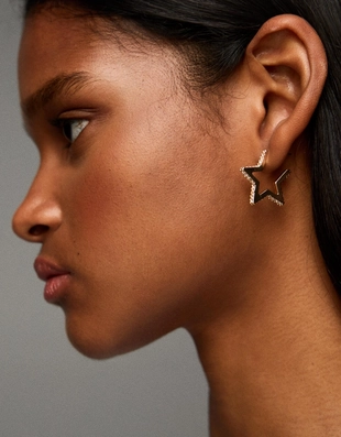 Купить Bershka Набор из девяти пар серег со звездами