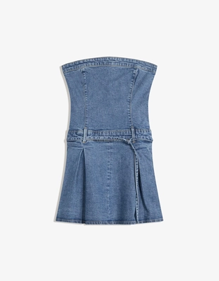 Джинсовое мини-платье- Заказать в России