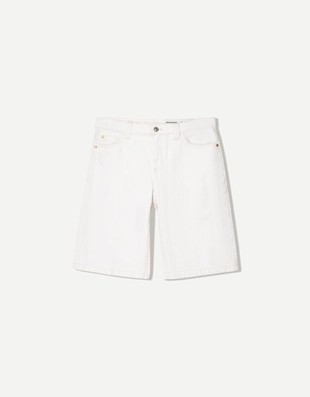 Off white|3193/335 - Bershka Джинсовые шорты свободного кроя