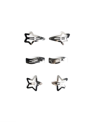PACK OF 6 STAR HAIR CLIPS- Заказать в России