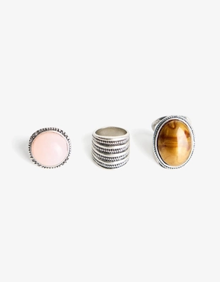 Silver|9450/678 - Bershka Набор из 3 колец