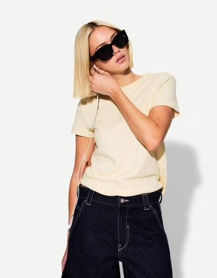 Купить Bershka Футболка из плотного хлопка