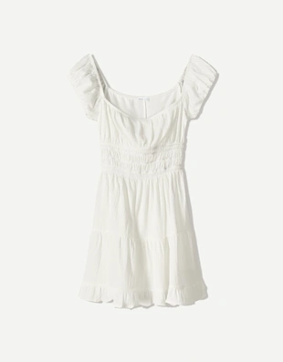 Мини-платье с воланами- Заказать в России