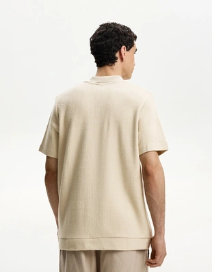 Купить Bershka Поло из рельефной ткани