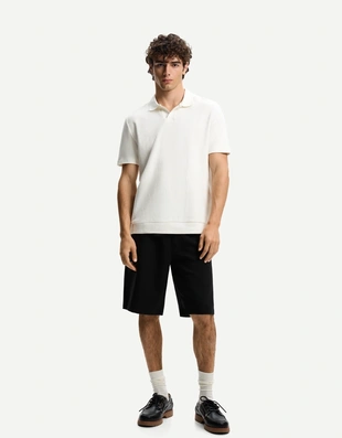 Поло из рельефной ткани- Заказать в России