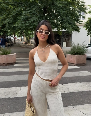 Брюки с широкими штанинами- Заказать в России