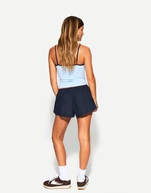 Navy|3320/494 - Bershka Мини-шорты с пуговицами