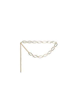 Gold|4258/486 - Bershka Пояс-цепочка со звеньями в виде колец