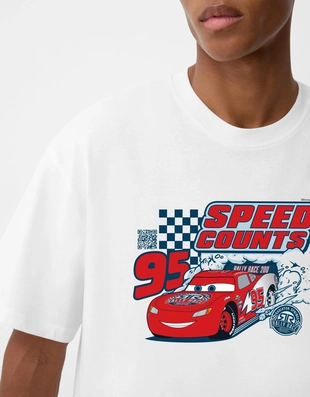 Футболка WEARABLE ART с принтом «тачки»- Заказать в России