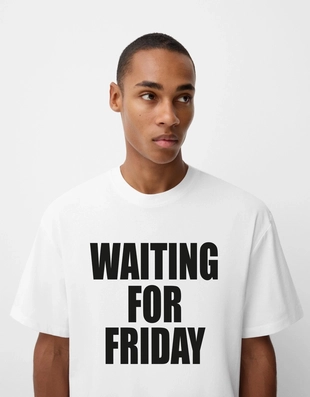 Купить Bershka Футболка с принтом