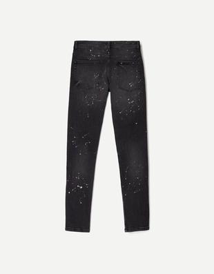 Джинсы скинни с разрезами- Заказать в России