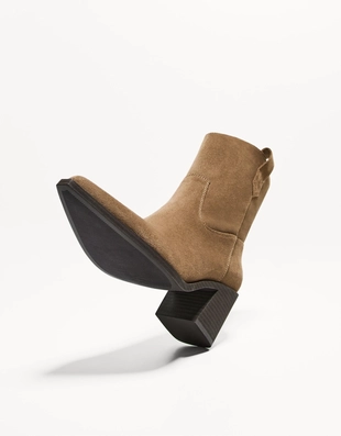 Купить Bershka Ботильоны на скошенном каблуке в ковбойском стиле