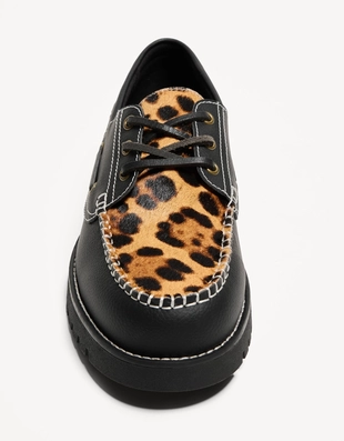 ANIMAL PRINT|2602/660 - Bershka Топсайдеры с анималистическим принтом