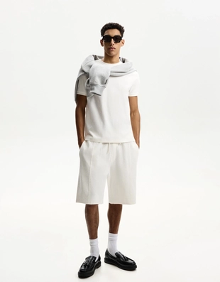 Шорты из рельефной ткани- Заказать в России