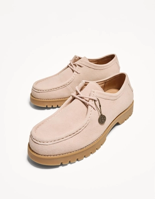 Pink|2604/660 - Bershka Замшевые палубные туфли с брелоком