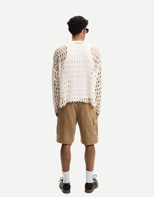 Camel|8433/665 - Bershka Бермуды в стиле карго