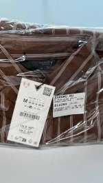 Zara РУБАШКА OVERSIZE Dark brown | 4764/105/716