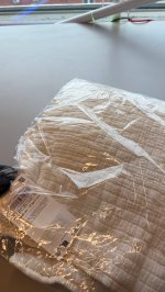 Zara Чехол для подушки квилта с квадратами Oyster-white | 1120/007/251