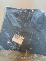 Zara СТРУЯЩИЙСЯ ДЖИНСОВЫЕ БРЮКИ TRF НА ШНУРКЕ Light blue | 8727/042/406