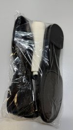 Massimo Лаковые мягкие балетки из натуральной кожи BLACK|1522/650