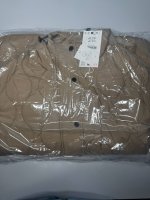 Zara Водоотталкивающая пуховая куртка с капюшоном camel | 8372/282/704