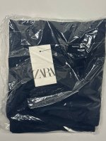 Zara БРЮКИ-КЮЛОТЫ С ДЕКОРАТИВНОЙ СТРОЧКОЙ Navy blue | 8543/572/401