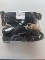 Zara ОДНОТОННЫЕ КОЖАНЫЕ КРОССОВКИ Black | 2210/620/800